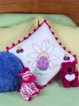 (image for) Learn to Stitch Lady Bug Pillow