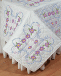 (image for) 95118 Flower Heart Quilt Block